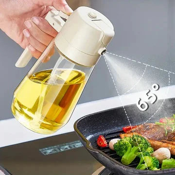 2-in-1 Olive Oil Sprayer & Dispenser Bottle